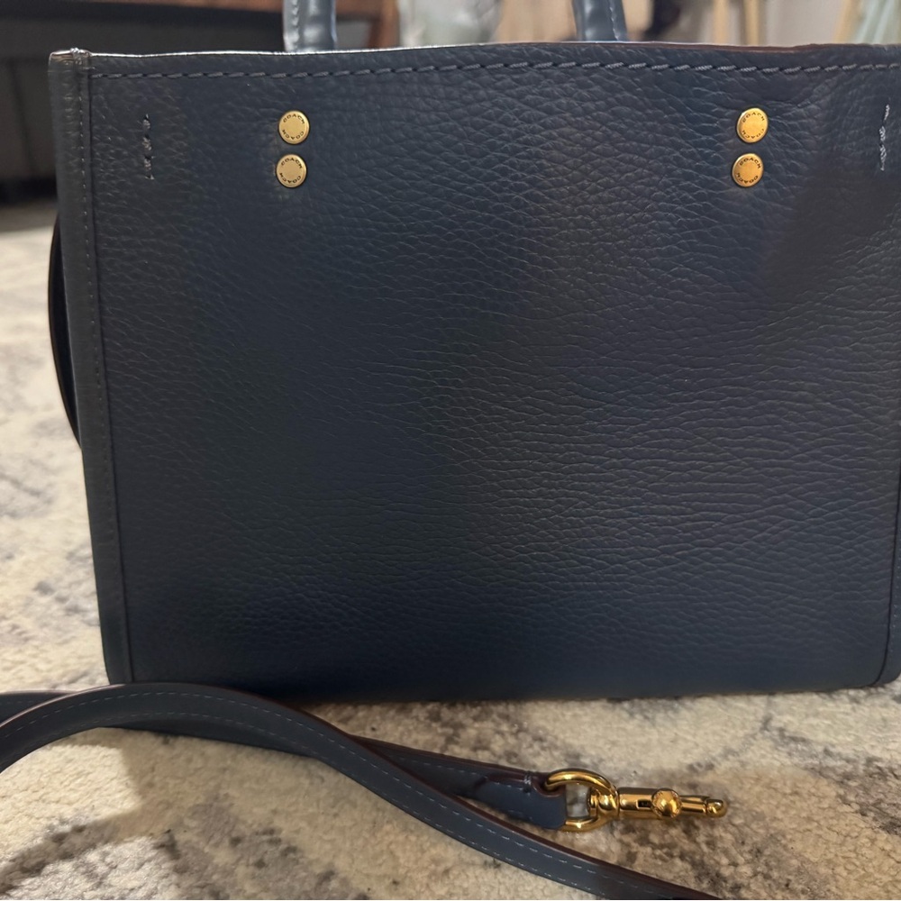 Coach Rogue 25 dark denim  Leather Handbag - Picture 8 of 9